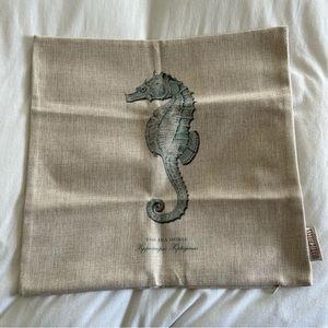 Seahorse pillow cover
